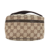 Gucci GG Canvas Cosmetic Pouch, &pound;275, Accessories, Brown, Canvas, Front view